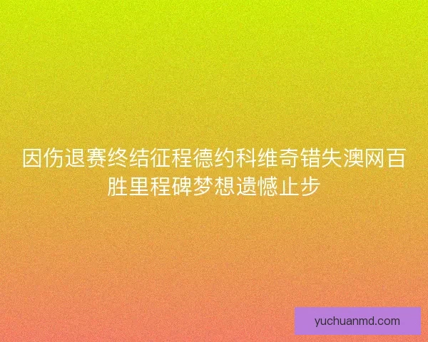 因伤退赛终结征程德约科维奇错失澳网百胜里程碑梦想遗憾止步 因伤退赛终结征程德约科维奇错失澳网百胜里程碑梦想遗憾止步